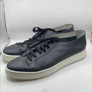 Santoni - Classic Leather  Sneakers - Navy - 9.5